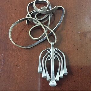 Horseshoe Nail Pendant Necklace